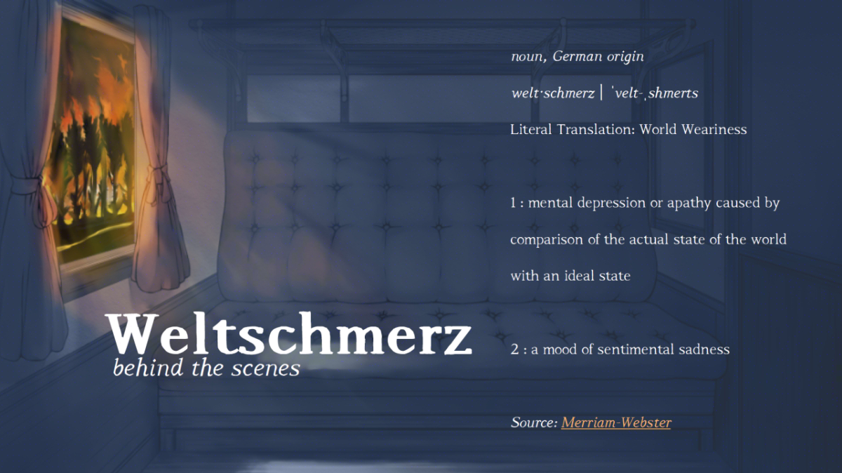 <font size ='5'><b><i>Weltschmerz</b> Artbook: Sample Page 1</i> <p></font>
Background Art by <a href='https://twitter.com/NiAsobu'>NiAsobu</a> <p>
Edits and Layout by <a href='index.html'>Knickknack PJ</a> <p>
<a href='https://tofurocks.itch.io/weltschmerz'>★Play <i>Weltschmerz</i> Here★</a>